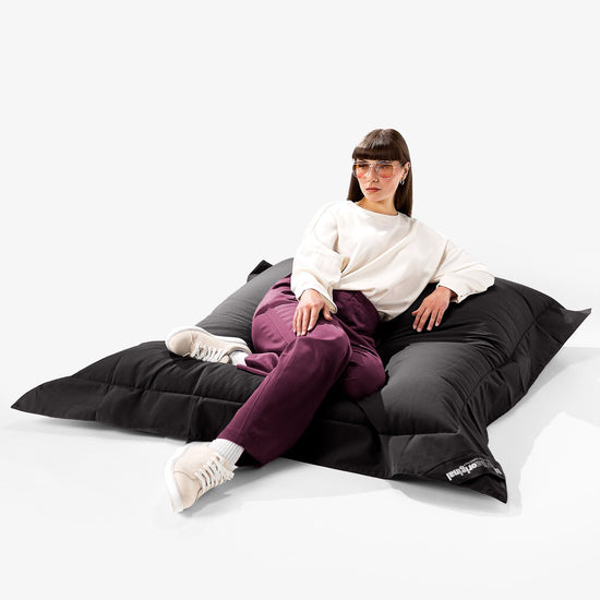 Big Bertha Original, SoleiStorm™ Ultra 2000 h+ Sitzsack XXL Outdoor, Sitzkissen, Olefin Schwarz
