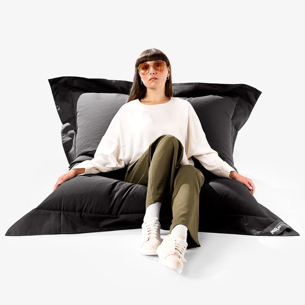 Big Bertha Original, SoleiStorm™ Ultra 2000 h+ Sitzsack XXL Outdoor, Sitzkissen, Olefin Schwarz