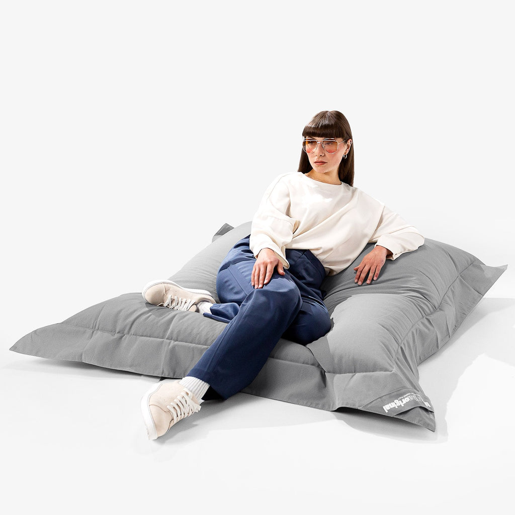Big Bertha Original, SoleiStorm™ Ultra 2000 h+ Sitzsack XXL Outdoor, Sitzkissen, Olefin Mittelgrau