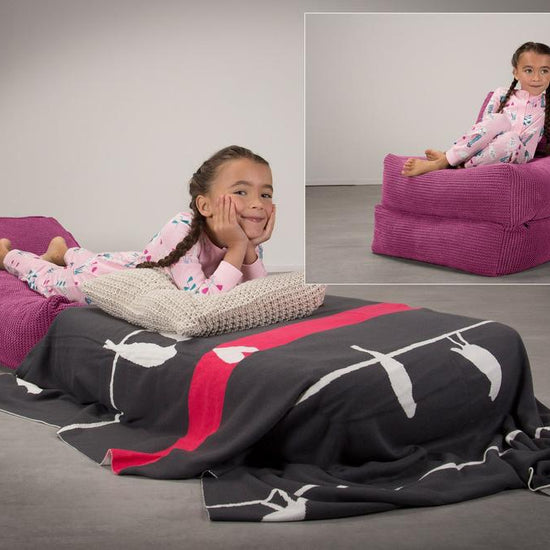 Lounge Pug, Avery, Futon Sofabett, Einzelne, Pom-Pom Pink