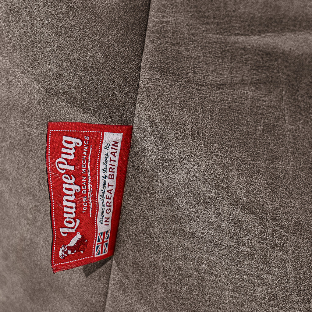 Mammoth Sofa Sitzsack XXL - Vintage Leder Schiefergrau 06
