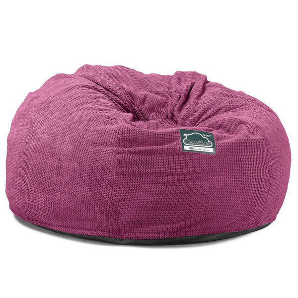 Lounge Pug, CloudSac 1010 XXL, Riesen Memory- Schaum XXL Sitzsacksofa, Schlafsofa, Pom-Pom Pink