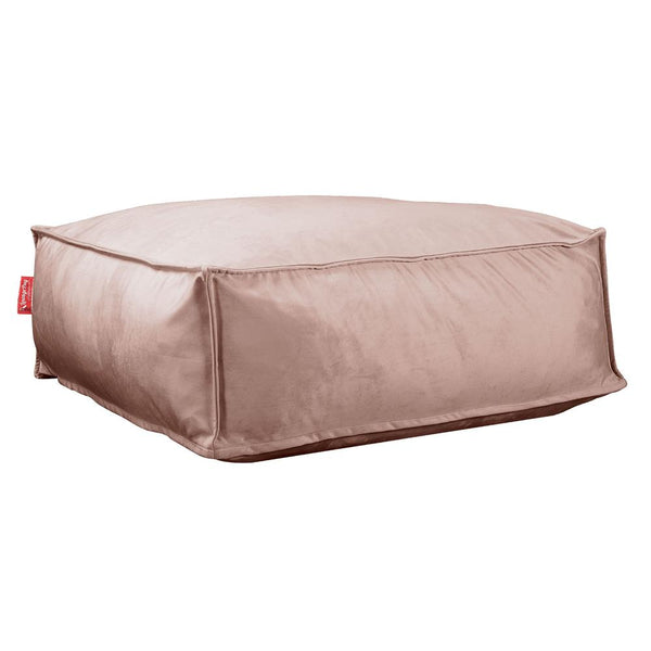 Lounge Pug, CloudSac 250, Memory-Schaum Ottomane Sitzbank Fußhocker, Sitzpouf, Samt Pink