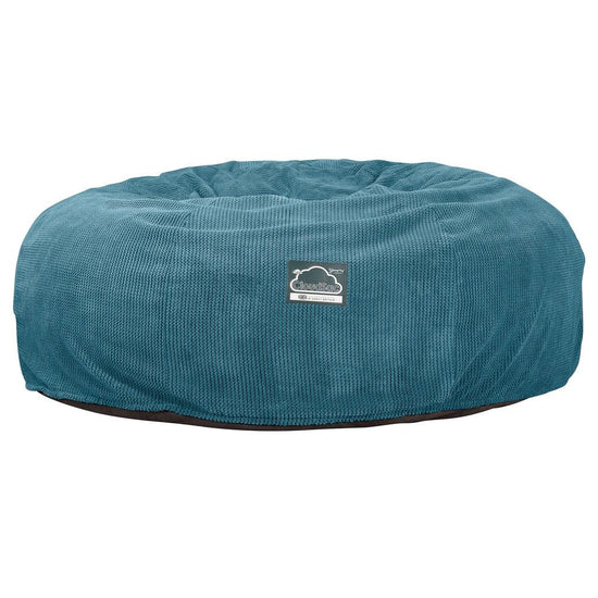 Lounge Pug, CloudSac 3000 XXL, Kingsize Memory, Schaum Sitzsacksofa, Schlafsofa, Pom-Pom Türkis