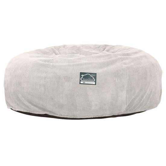 Lounge Pug, CloudSac 3000 XXL, Kingsize Memory, Schaum Sitzsacksofa, Schlafsofa, Pom-Pom Creme