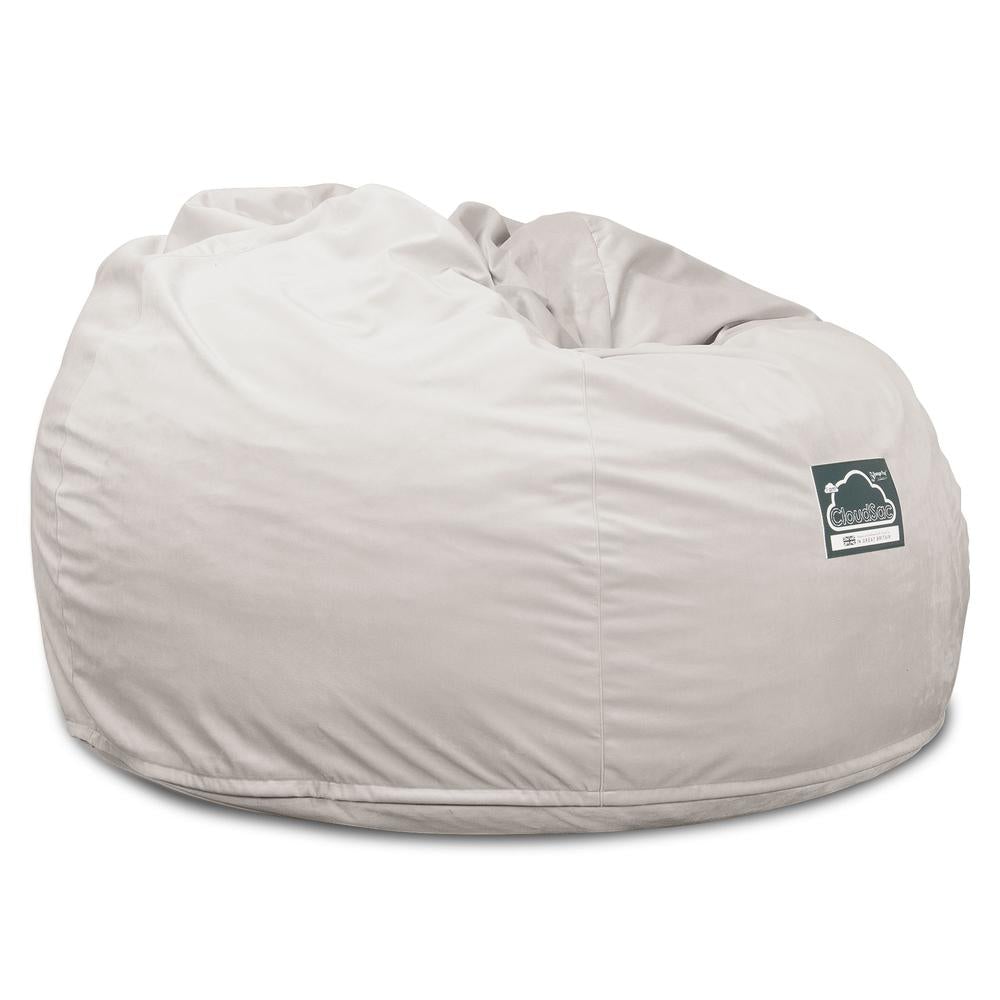 Lounge Pug, CloudSac 510 XL, XL Memory-Schaum Sitzsack, Samt Silber