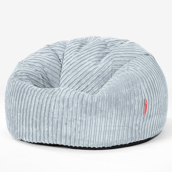 CloudSac 200 XXL Memory-Schaum Kinder Sitzsack 2-12 jahren - Cord Baby Blau 01