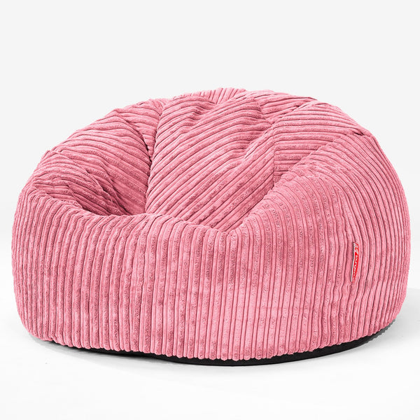 CloudSac 200 XXL Memory-Schaum Kinder Sitzsack 2-12 jahren - Cord Koralle 01