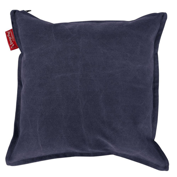 Extra Große Kissen 70 x 70cm - Stonewashed-stoff Marineblau 01