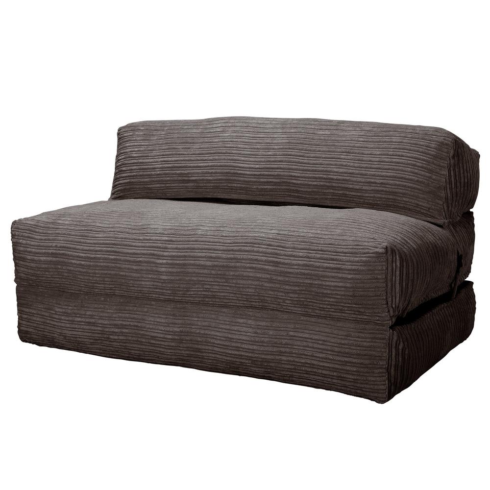 Lounge Pug, Avery, Futon Sofabett, Doppelte, Cord Schiefergrau