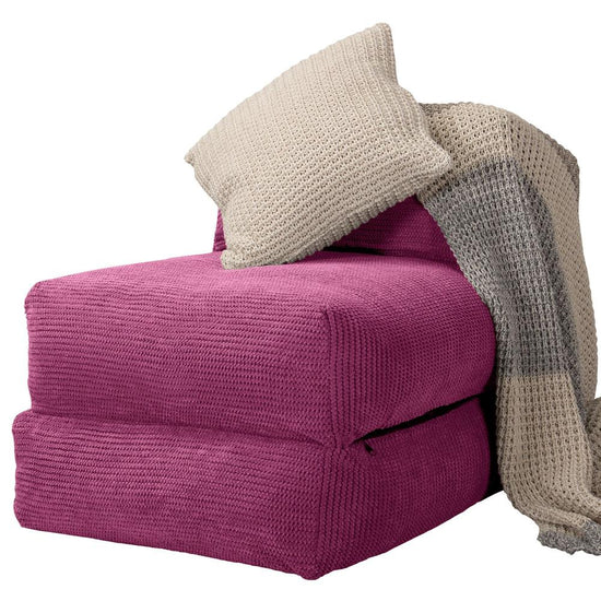 Lounge Pug, Avery, Futon Sofabett, Einzelne, Pom-Pom Pink