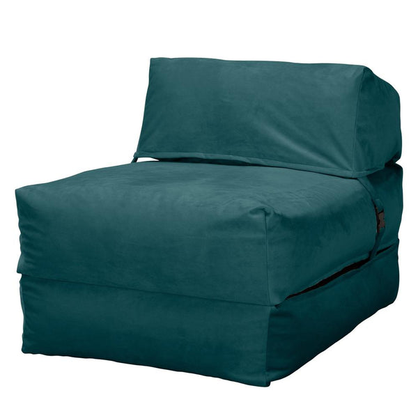 Lounge Pug, Avery, Futon Sofabett, Einzelne, Samt Türkis