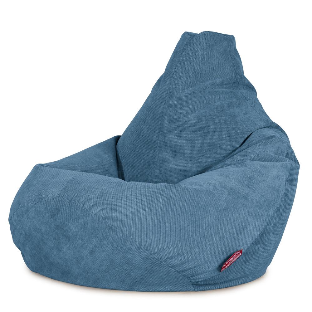 LOUNGE PUG - Gaming Sitzsack Sessel - Waffelgewebe Türkis