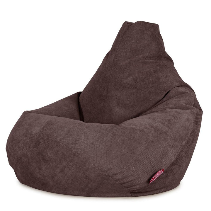 LOUNGE PUG - Gaming Sitzsack Sessel - Waffelgewebe Schoko
