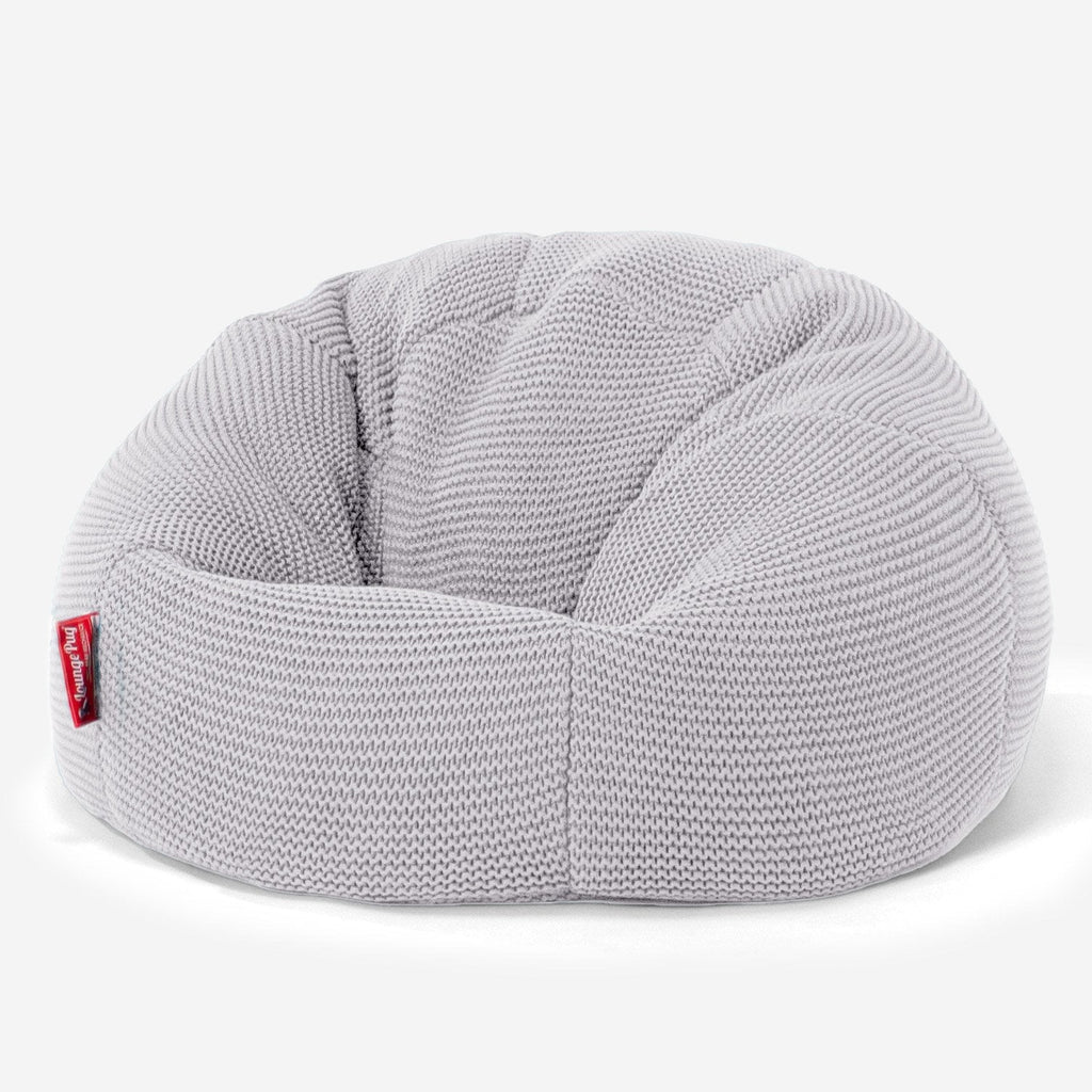 Klassicher Kindersessel Sitzsack 1-5 jahren - 100% Baumwoll Ellos Hellgrau 01