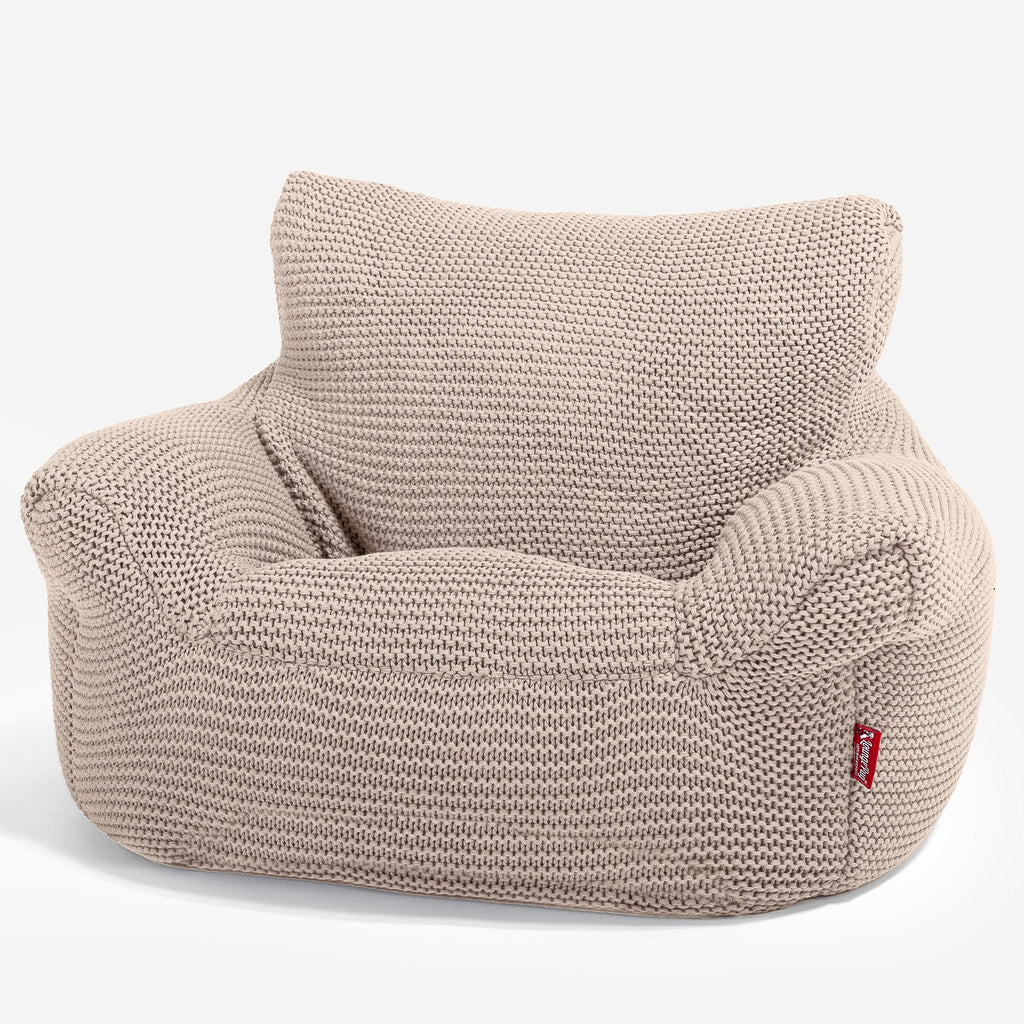 Klein Kindersessel Sitzsack 1-3 jahren - 100% Baumwoll Ellos Creme 01