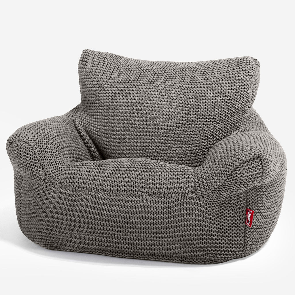 Klein Kindersessel Sitzsack 1-3 jahren - 100% Baumwoll Ellos Grau 01
