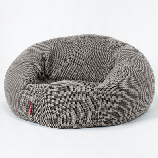 LOUNGE PUG - Sitzsack Sofa - Relaxsessel - Ellos Gestrickter Grau