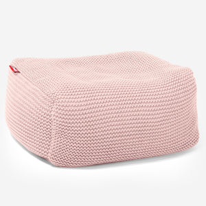 Kleiner Fußhocker - Ellos Grobgestrickt Baby Pink