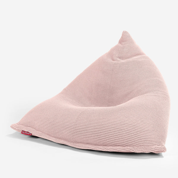 LOUNGE PUG - Sitzsack XXL Gaming - Ellos Gestrickter Baby Pink