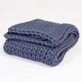 Grobgestrickt Dunkelblau