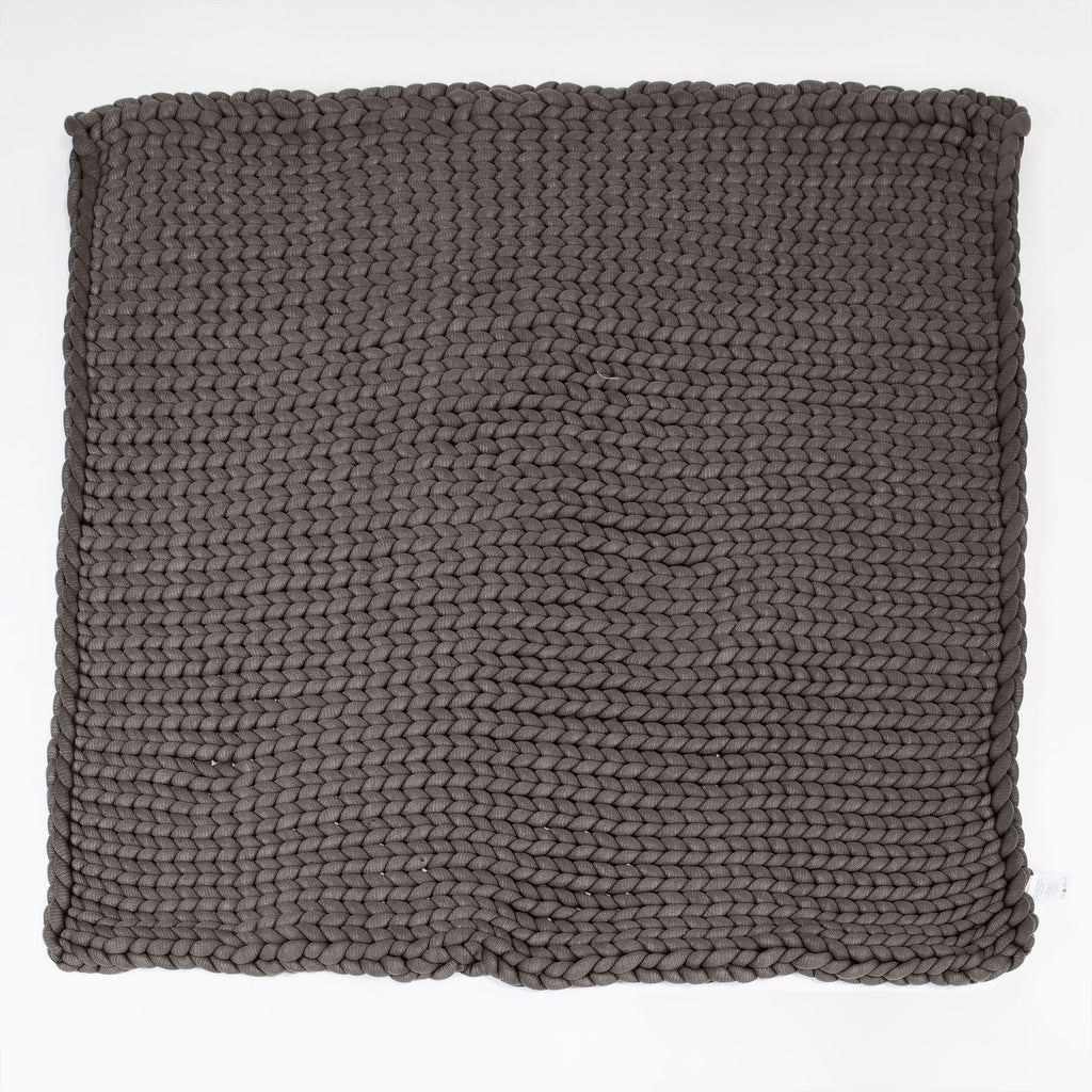 Lounge Pug - Schwere - beruhigende Angst-Gewichtsdecke für Erwachsene - Grobgestrickt Grau - 5 KG 135 x 150 cm