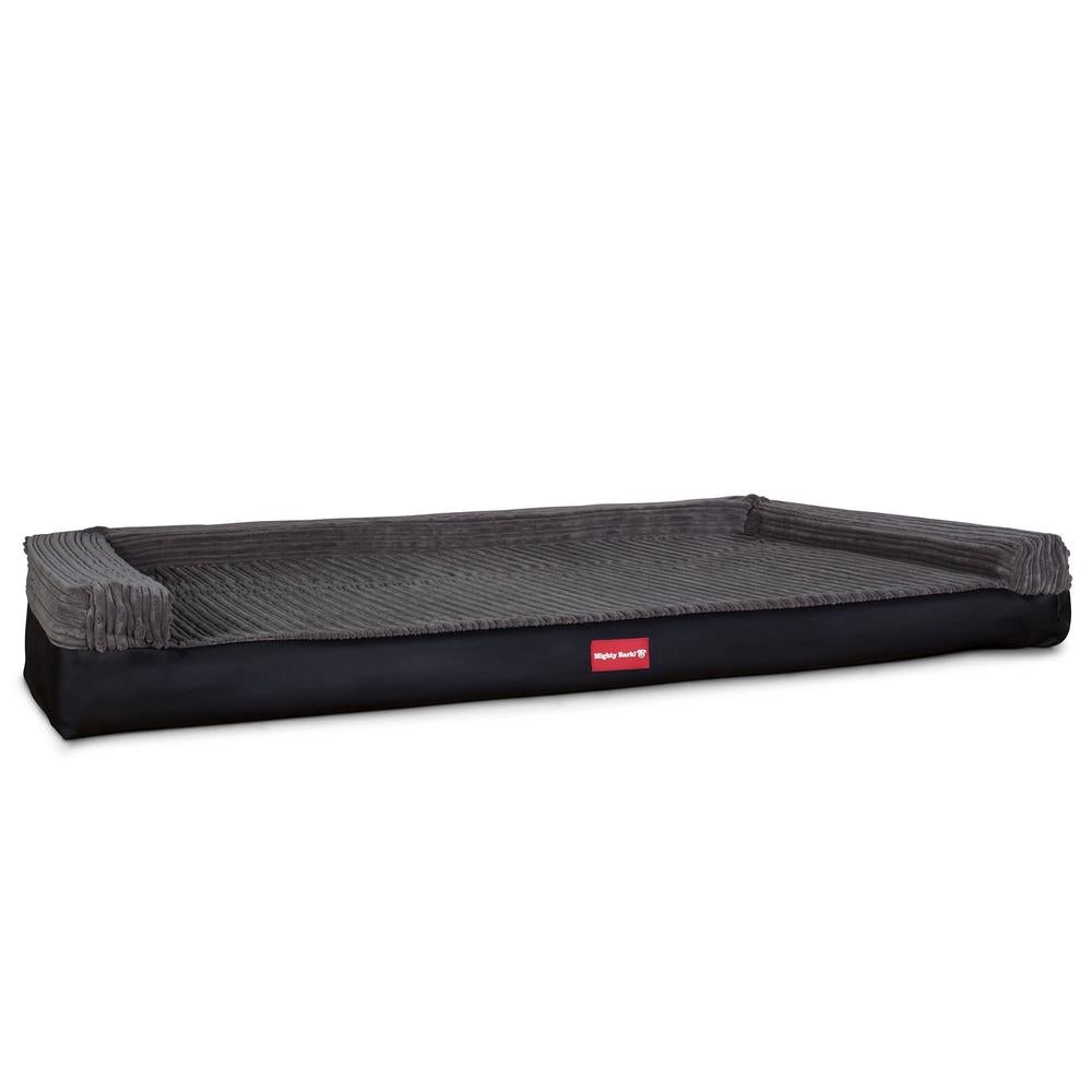 "Die Hundecouch Von Mighty-Bark" Orthopädische Hundesofa, Hundecouch, Klein - XXL - Kunstleder Schwarz