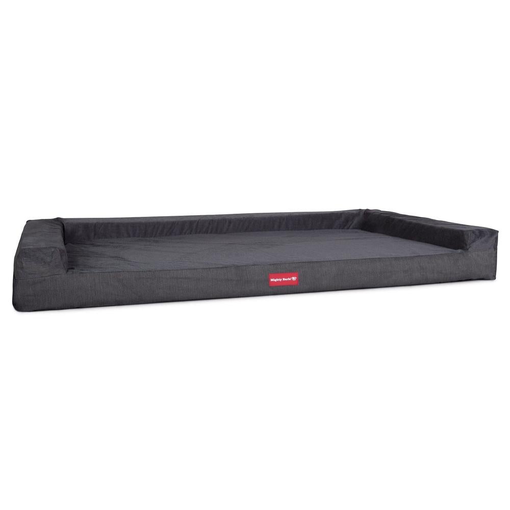 "Die Hundecouch Von Mighty-Bark" Orthopädische Hundesofa, Hundecouch, Klein - XXL - Chenillegewebe Graphit