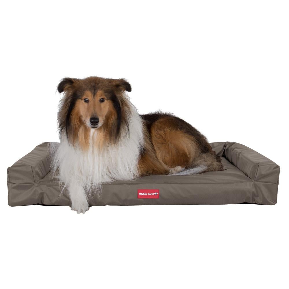 "Die Hundecouch Von Mighty-Bark" Orthopädische Hundesofa, Hundecouch, Klein - XXL - Wasserfest Grau