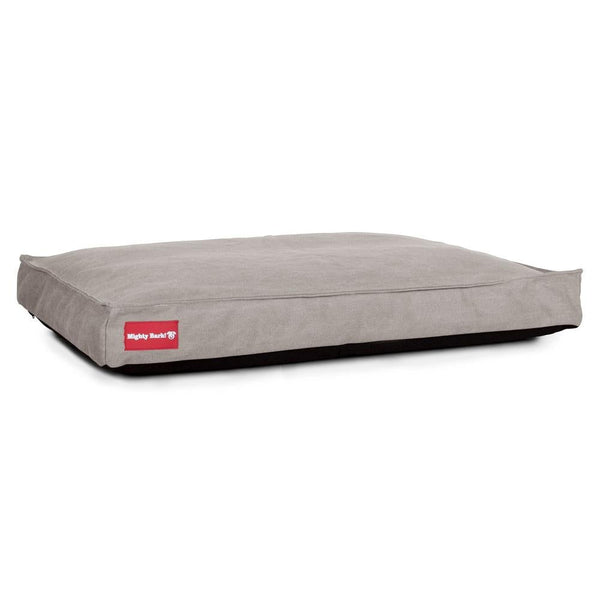 "Die Matratze Von Mighty-Bark" - Orthopädische Hundekissen, Hundebett, Klein - XXL - Stonewashed-stoff Grau