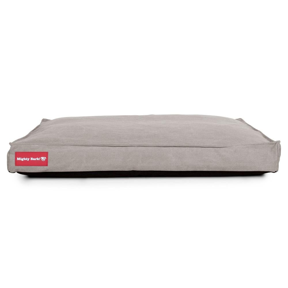 "Die Matratze Von Mighty-Bark" - Orthopädische Hundekissen, Hundebett, Klein - XXL - Stonewashed-stoff Grau