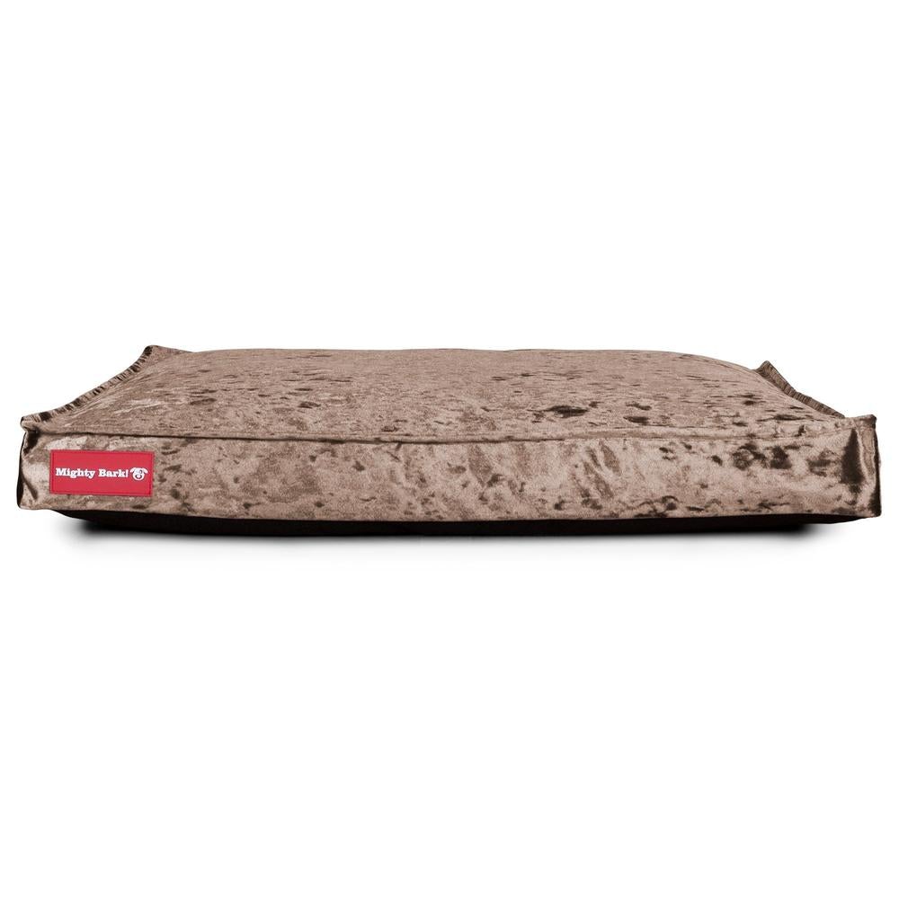 "Die Matratze Von Mighty-Bark" - Orthopädische Hundekissen, Hundebett, Klein - XXL - Glanz Trüffel