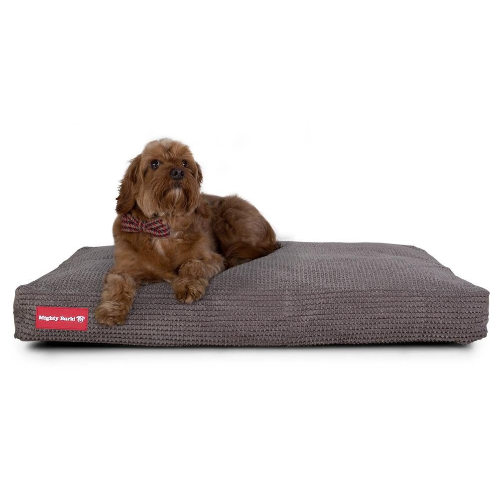 "Die Matratze Von Mighty-Bark" - Orthopädische Hundekissen, Hundebett, Klein - XXL - Pom-Pom Anthrazit