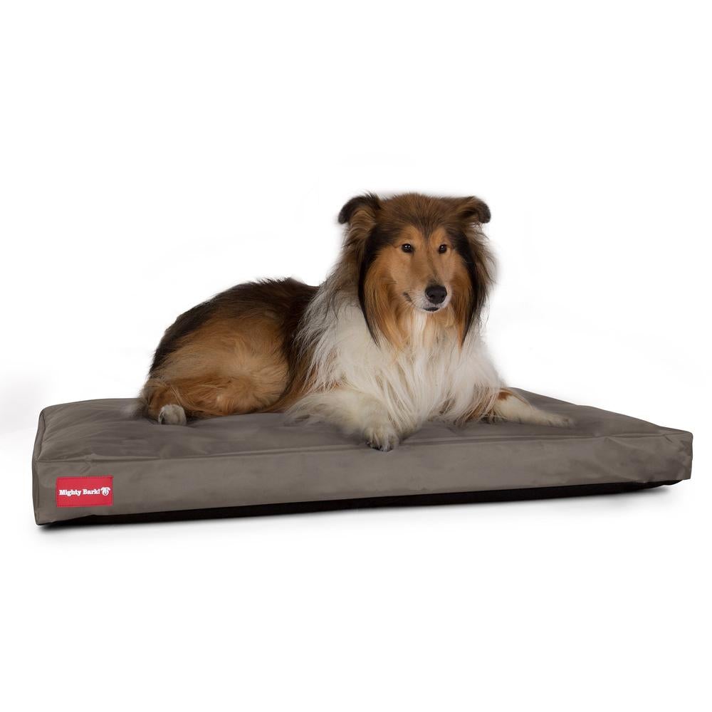 "Die Matratze Von Mighty-Bark" - Orthopädische Hundekissen, Hundebett, Klein - XXL - Wasserfest Grau