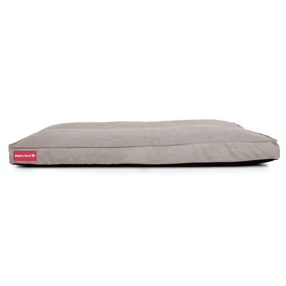 "Die Matratze Von Mighty-Bark" - Orthopädische Hundekissen, Hundebett, Klein - XXL - Stonewashed-stoff Grau