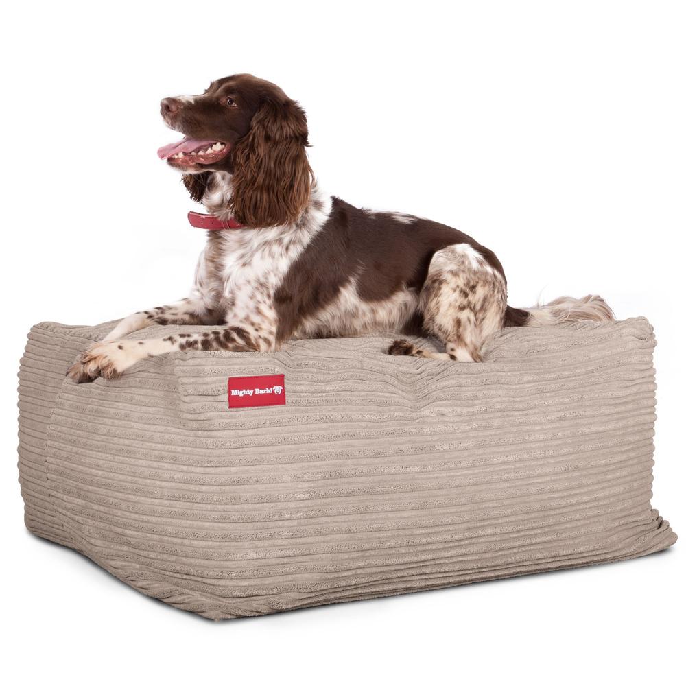 Mighty Bark Die Mega Matratze - Riesen Hundebett - Cord Nerzfarben