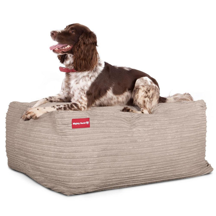 Mighty Bark Die Mega Matratze - Riesen Hundebett - Cord Nerzfarben