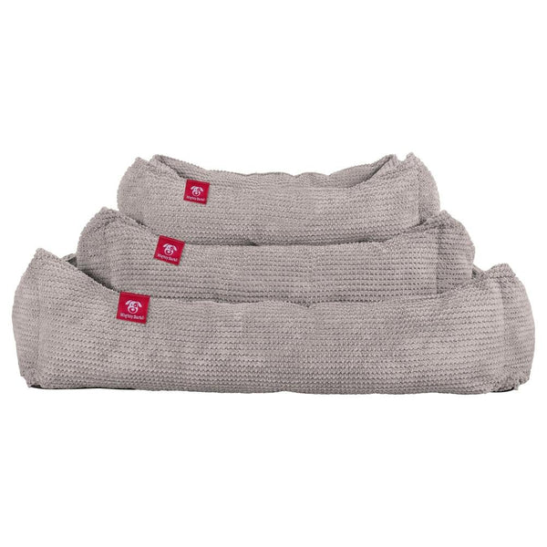 "Das Nest Von Mighty-Bark" - Orthopädische Hundekörbchen, Hundebett, Hundesofa, Klein - XXL - Pom-Pom Nerzfarben