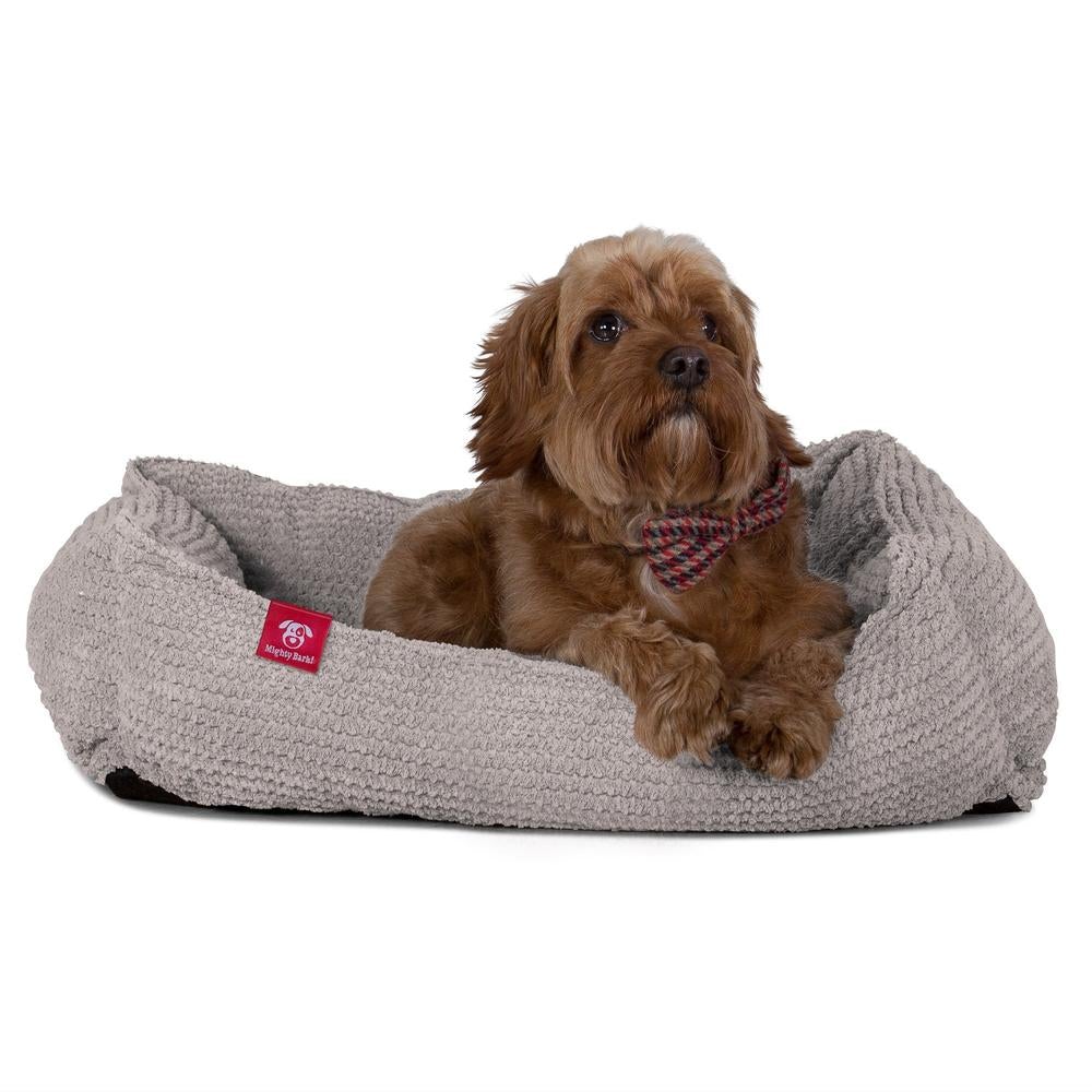"Das Nest Von Mighty-Bark" - Orthopädische Hundekörbchen, Hundebett, Hundesofa, Klein - XXL - Pom-Pom Nerzfarben