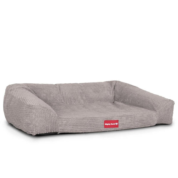 "Das Sofa Von Mighty-Bark" - Orthopädische Hundesofa, Hundebett,  Klein - XXL - Pom-Pom Nerzfarben