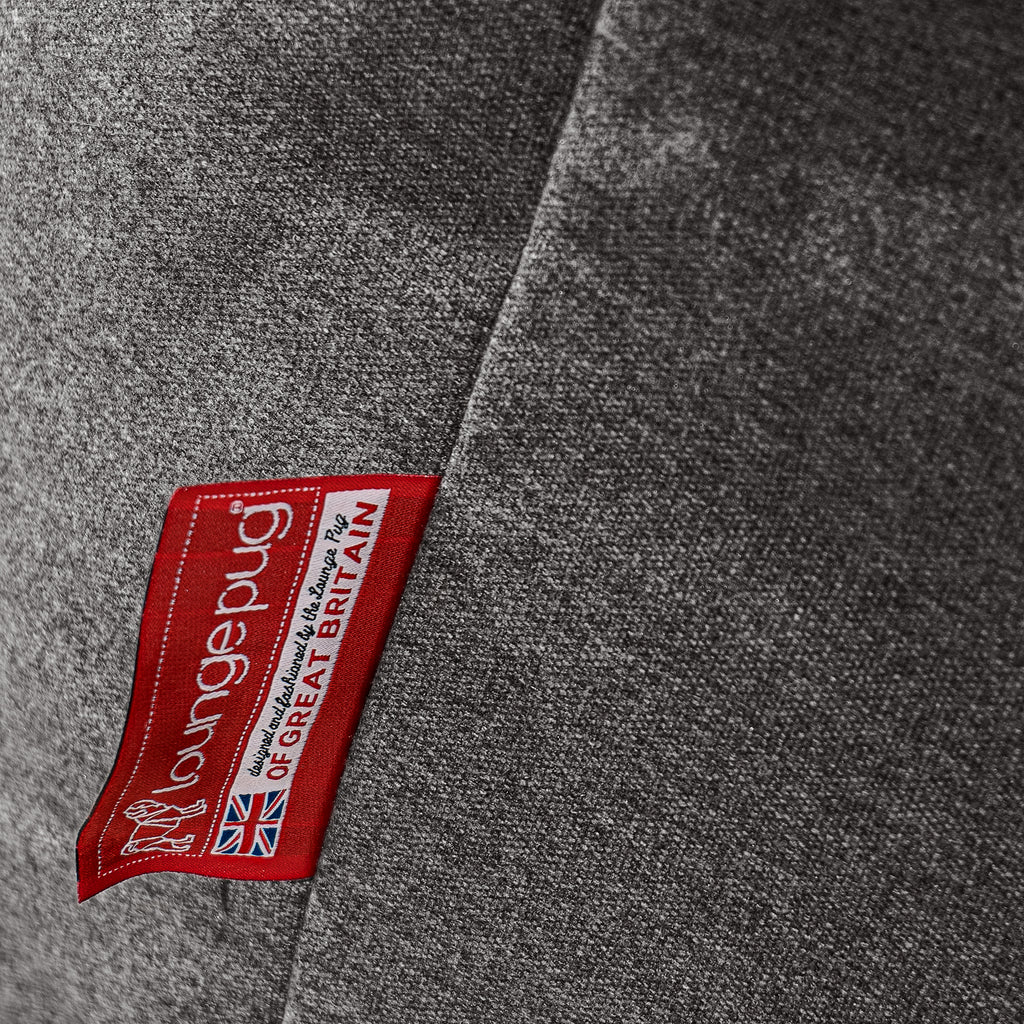 Sitzsack Lounge Sessel - Interalli Wolle Grau 03
