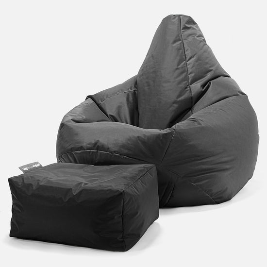 SmartCanvas™ Gaming Sitzsack Sessel Outdoor - Schwarz 01