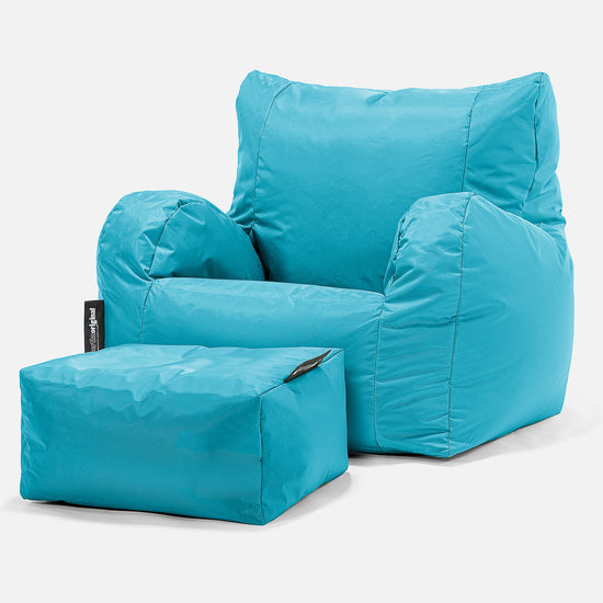 Lehnstuhl Sitzsack Outdoor - SmartCanvas™ Aqua 02