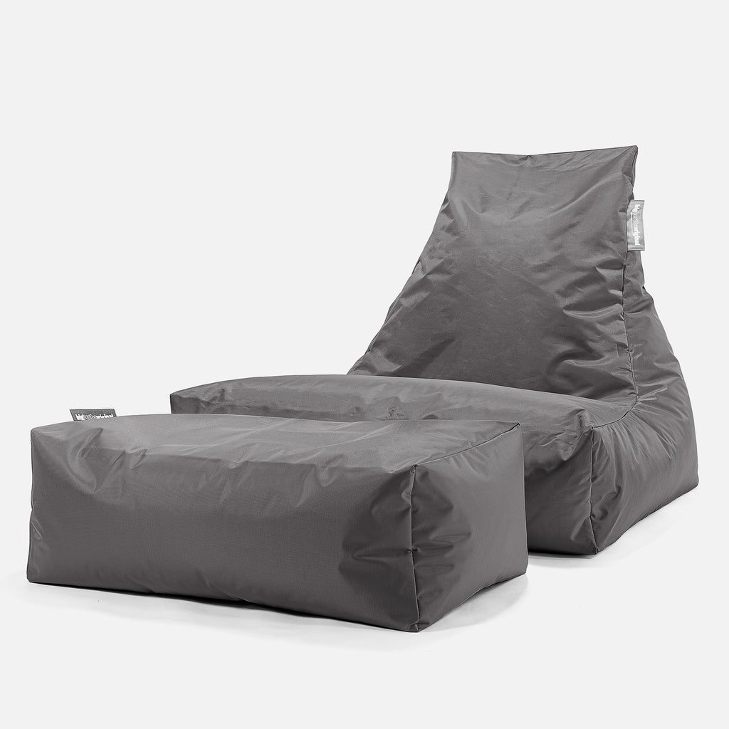 SmartCanvas™ Lounger Sitzsack Outdoor - Schiefergrau 02