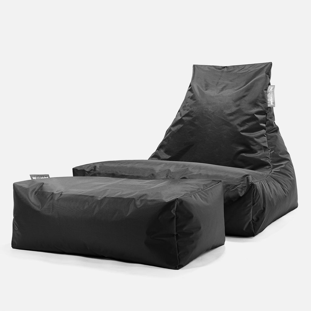 SmartCanvas™ Lounger Sitzsack Outdoor - Schwarz 02