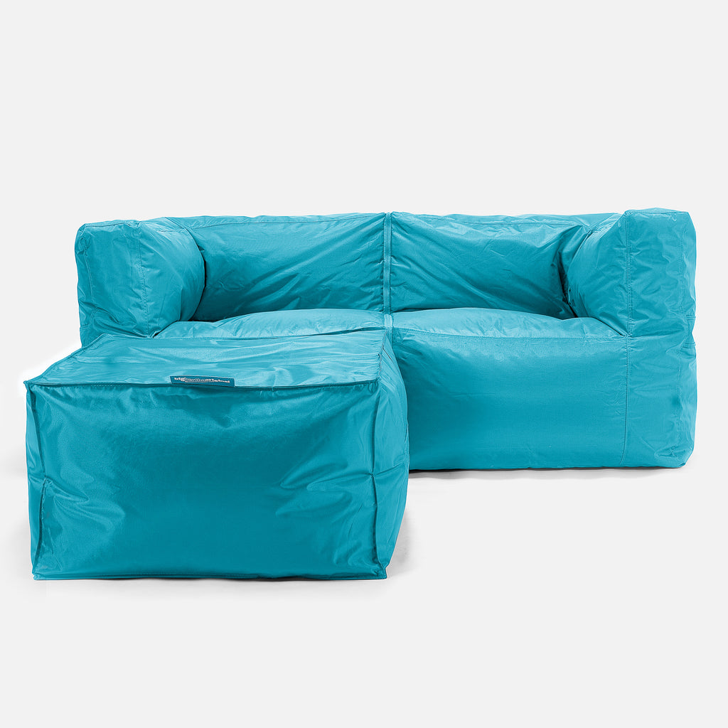 SmartCanvas™ Modulare Sitzsacksofa 2 Stücke - Aqua 02