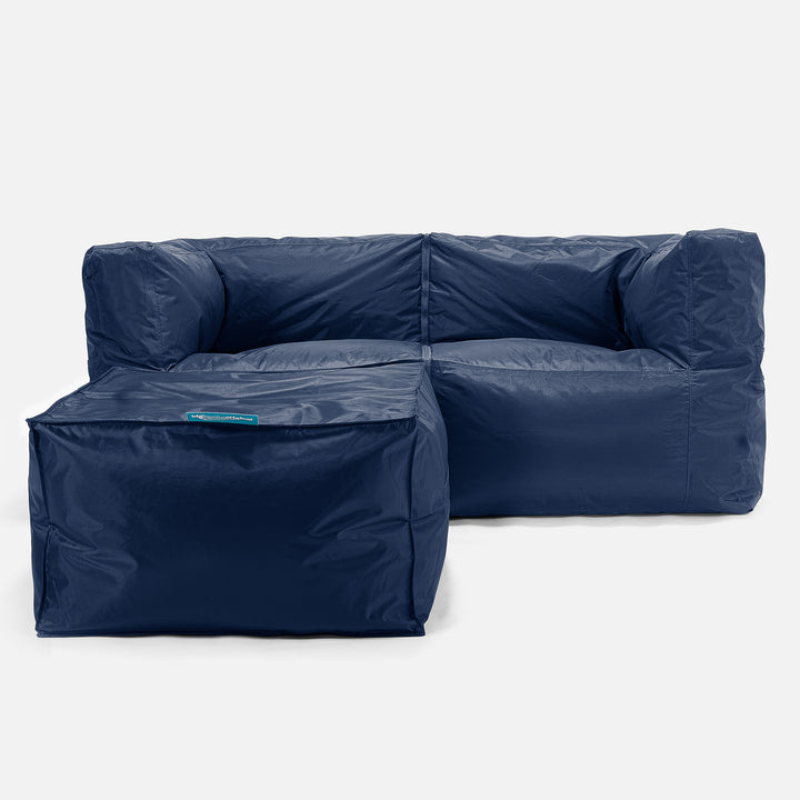 SmartCanvas™ Modulare Sitzsacksofa 2 Stücke - Marineblau 02