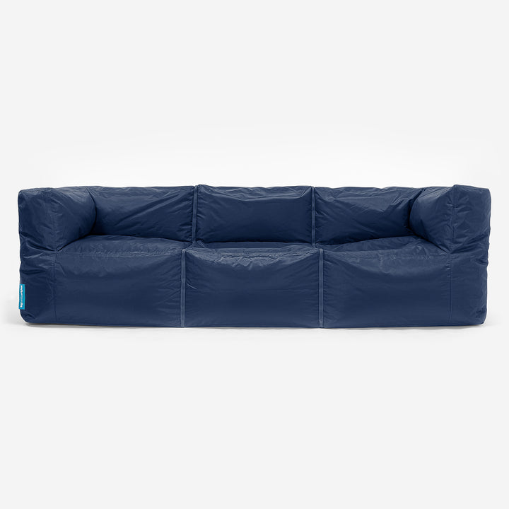 SmartCanvas™ Modulare Sitzsacksofa 3 Stücke - Marineblau 01