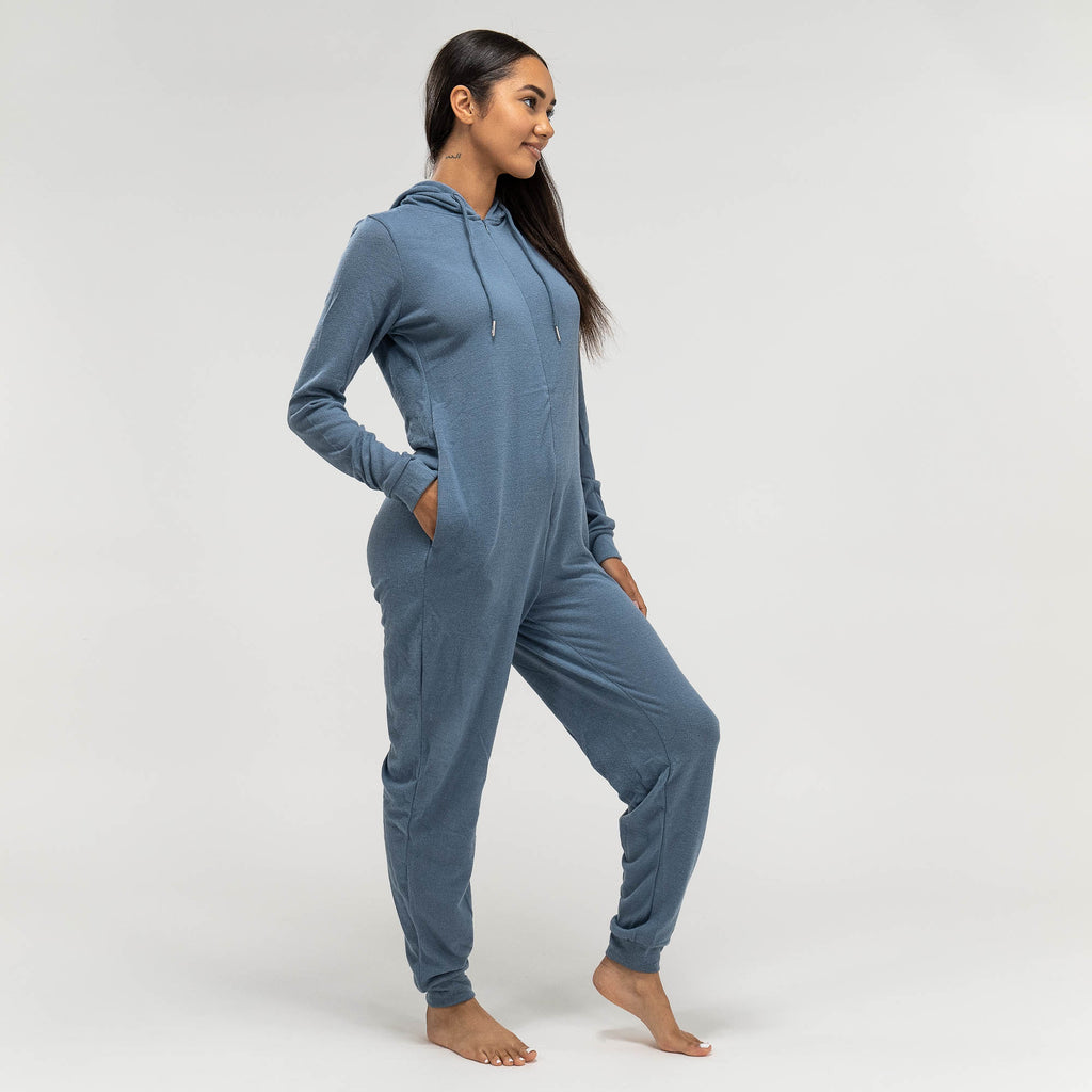 Damen Jersey Onesie, Blau 03
