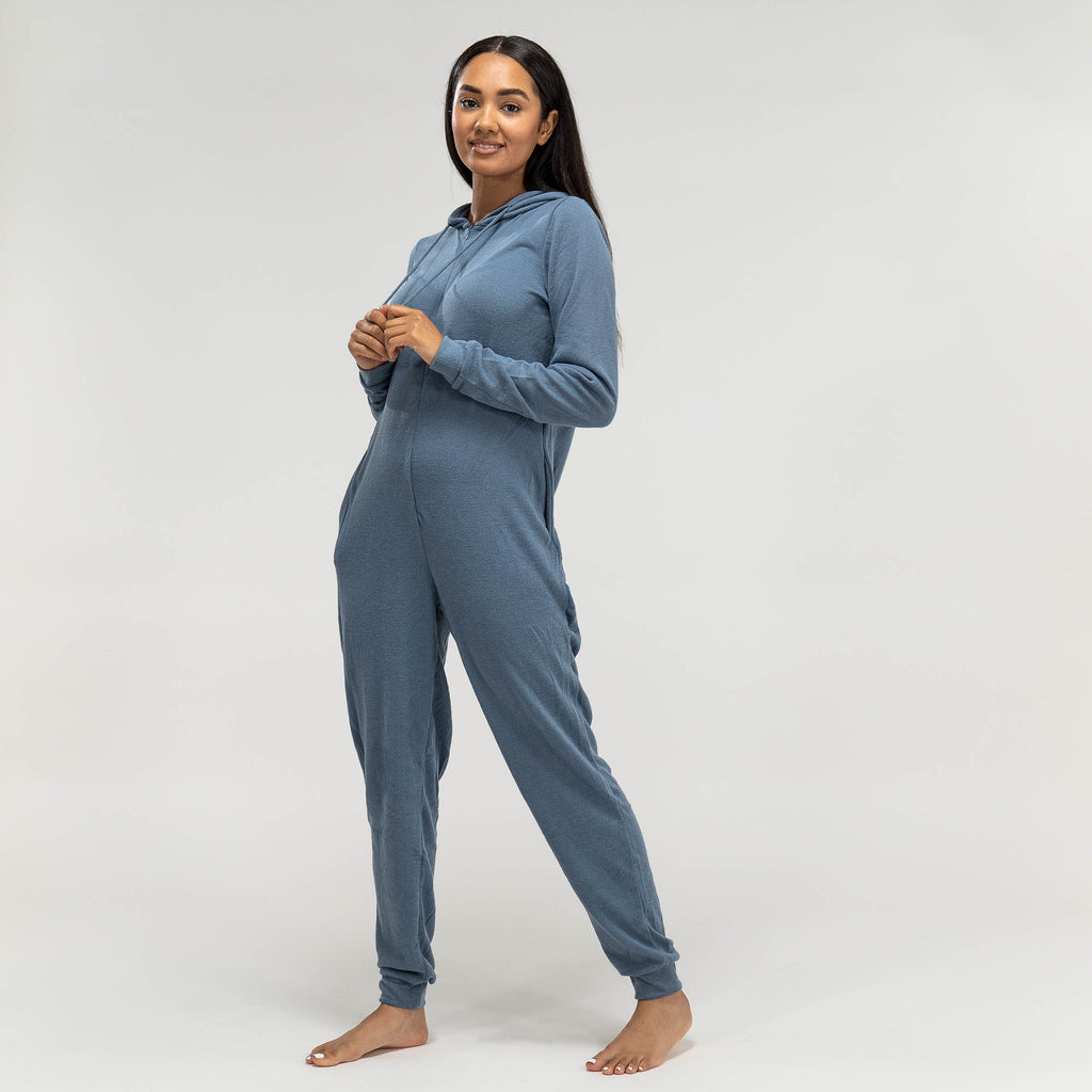 Damen Jersey Onesie, Blau 04